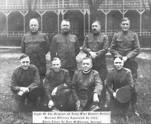 Photo of 8 of the original 40 mine planters appointed in 1922. Taken at Fort McPherson, GA.